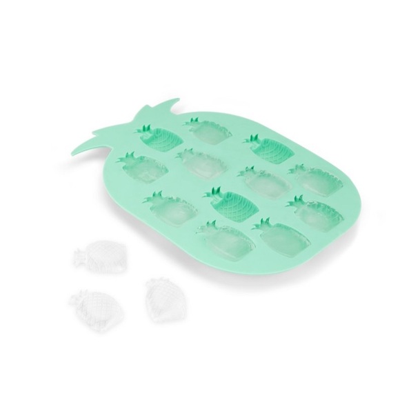NWT | Blush Pineapple Silcone Ice Cube Tray - Teal - Picture 3 of 6